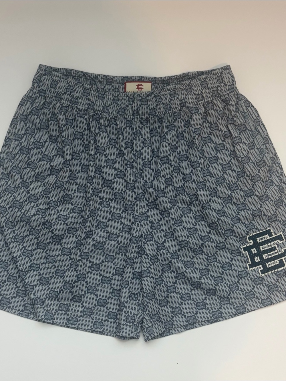 Eric Emanuel Blue Patterned Mesh Men’s Shorts